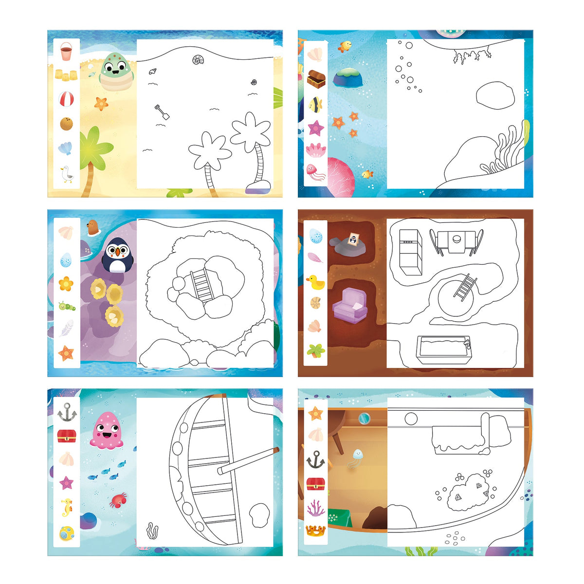 Galt Water Magic Squishies Mar fora da caixa, com as peças montadas ou prontas a usar, vista 2