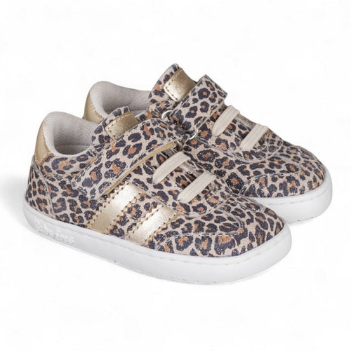 BabyFree Barefoot Animal Print Shoes with elastic laces