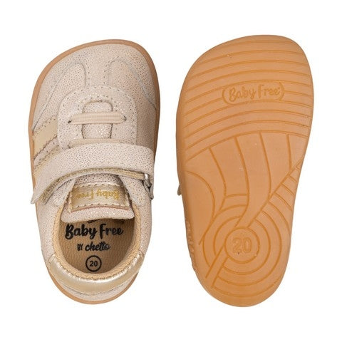 BabyFree Barefoot Zapatilla Blanca con elásticos