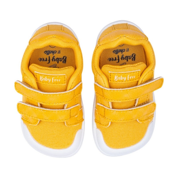 BabyFree Barefoot Sapatilha Lona Mostarda