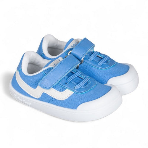 BabyFree Barefoot Sapatilha Lona de elásticos Azul