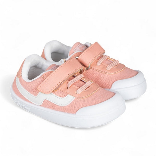 BabyFree Barefoot Sapatilha Lona de elásticos Rosa