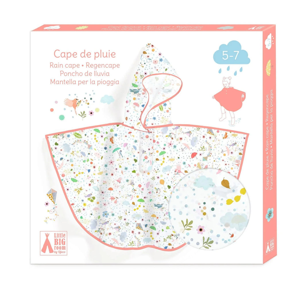 Djeco Raincoat Poncho for Children 5/7 Years