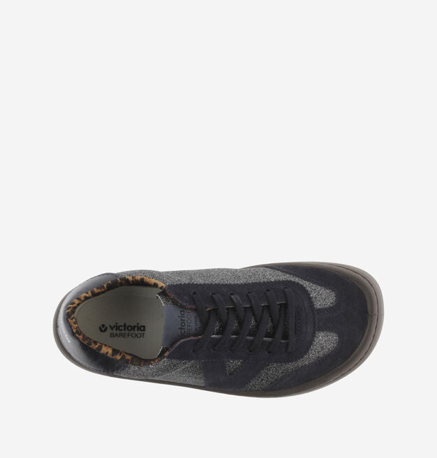 Victoria Barefoot OLMO Zapatillas adulto Ante y Glitter Antracita