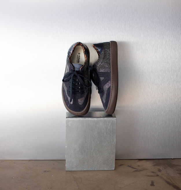 Victoria Barefoot OLMO Zapatillas adulto Ante y Glitter Antracita