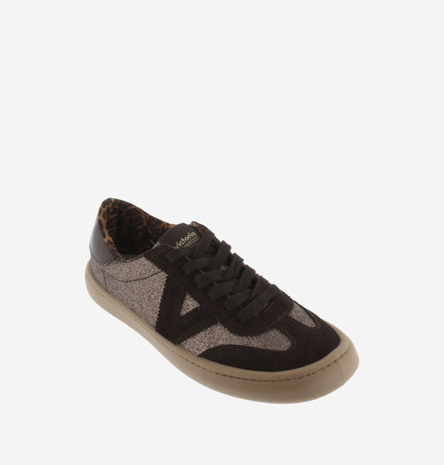 Victoria Barefoot OLMO Sapatilhas adulto Camurça e Glitter Marron