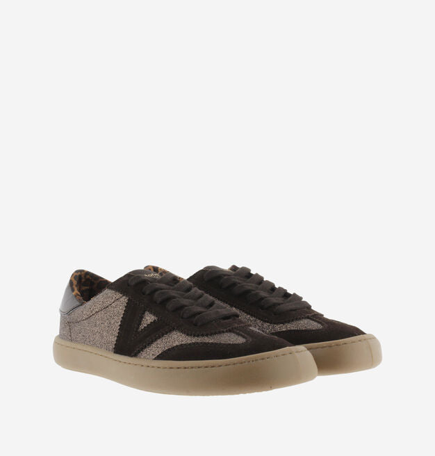 Victoria Barefoot OLMO Sapatilhas adulto Camurça e Glitter Marron