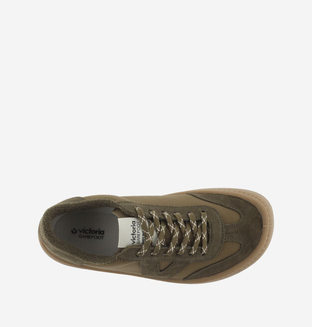 Victoria Barefoot OLMO Adult Sneakers in Nylon and Suede Khaki