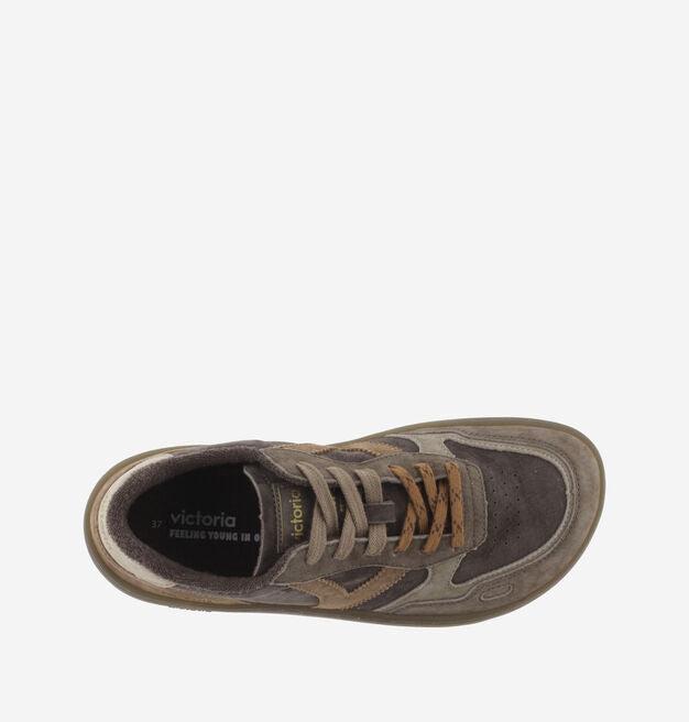 Zapatilla Victoria Barefoot DUNA de Ante Marrón Adulto