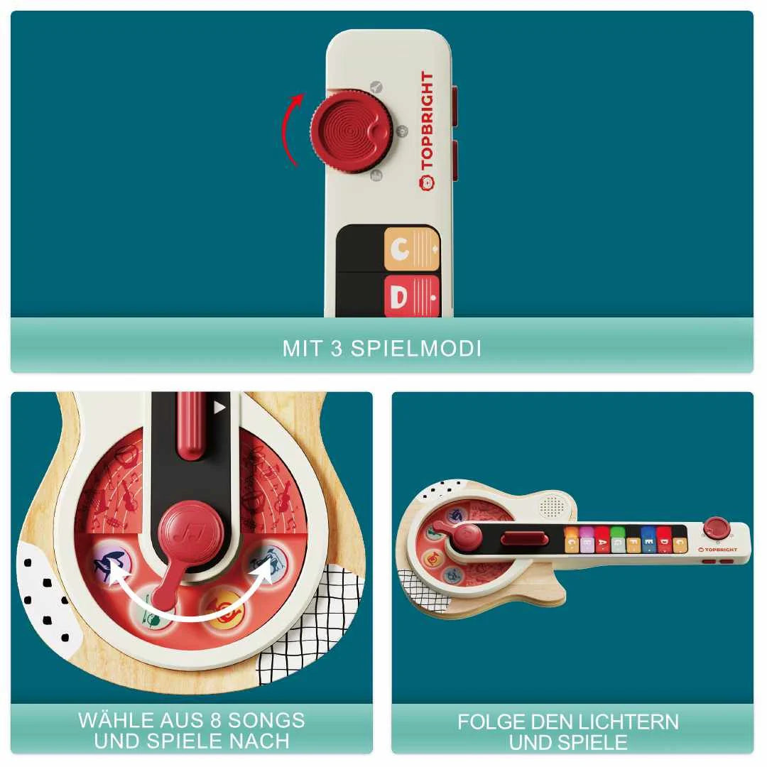 Topbright - Guitarra musical de atividades