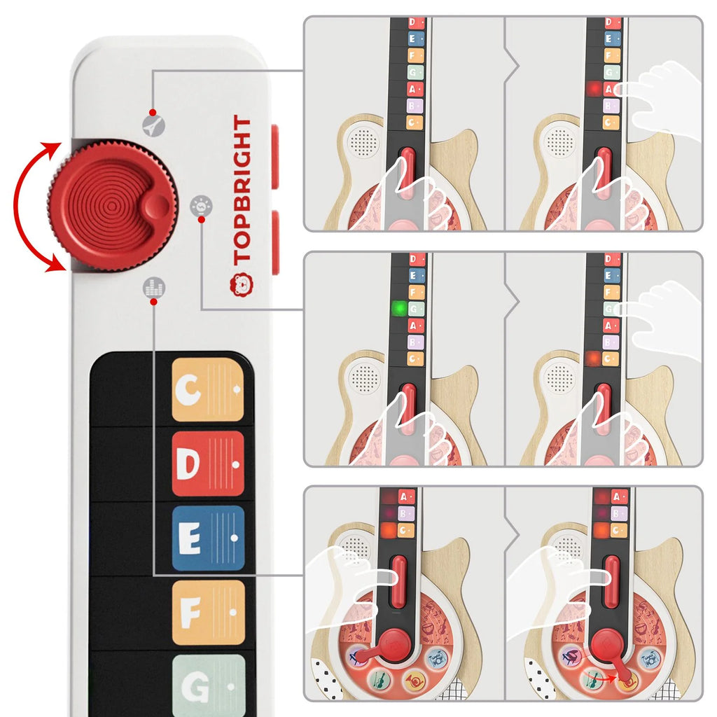 Topbright - Guitarra musical de atividades