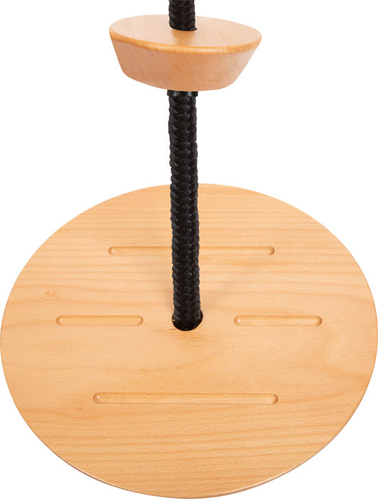 Columpio de disco con cuerda de escalada de línea negra de Small Foot 