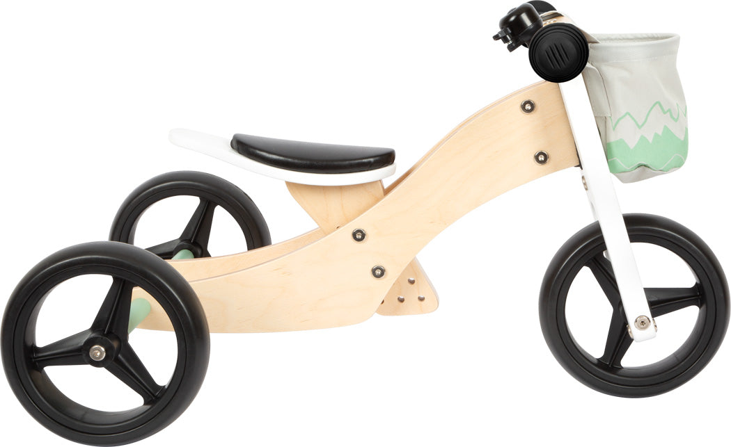 Small foot - Triciclo de entrenamiento 2 en 1 Verde