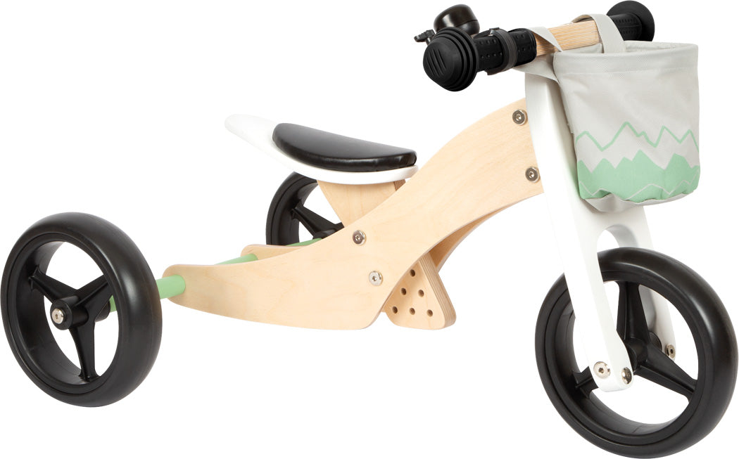 Small foot - Triciclo de entrenamiento 2 en 1 Verde