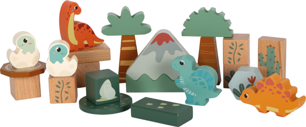 Small foot - Dino wooden blocks 