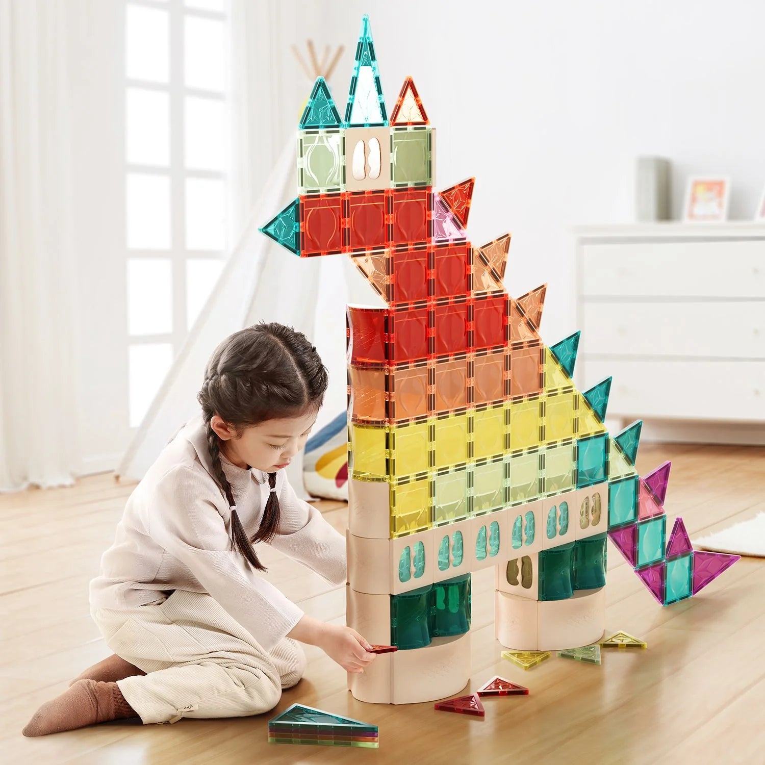 Topbright - Jogo Blocos Magnéticos MagArt 108 peças
