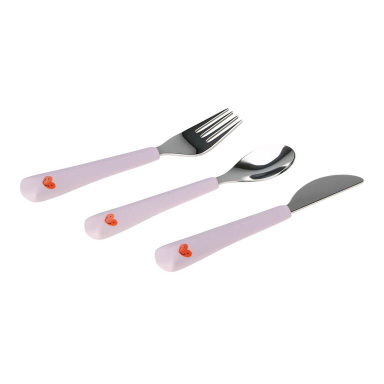 Lassig Set of 3 silicone cutlery 