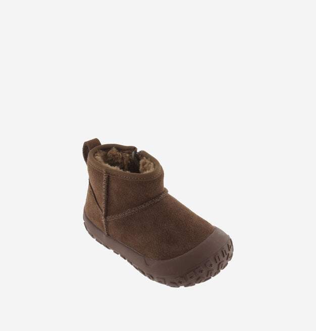 Botines Victoria Barefoot HALO Serraje Efecto Borreguillo Marrón