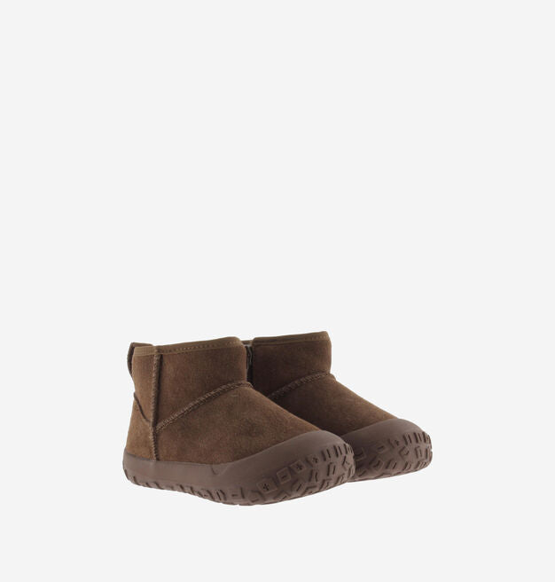 Botines Victoria Barefoot HALO Serraje Efecto Borreguillo Marrón