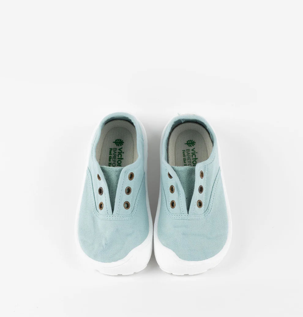 Zapatillas Victoria Barefoot de lona y elástico Manzana