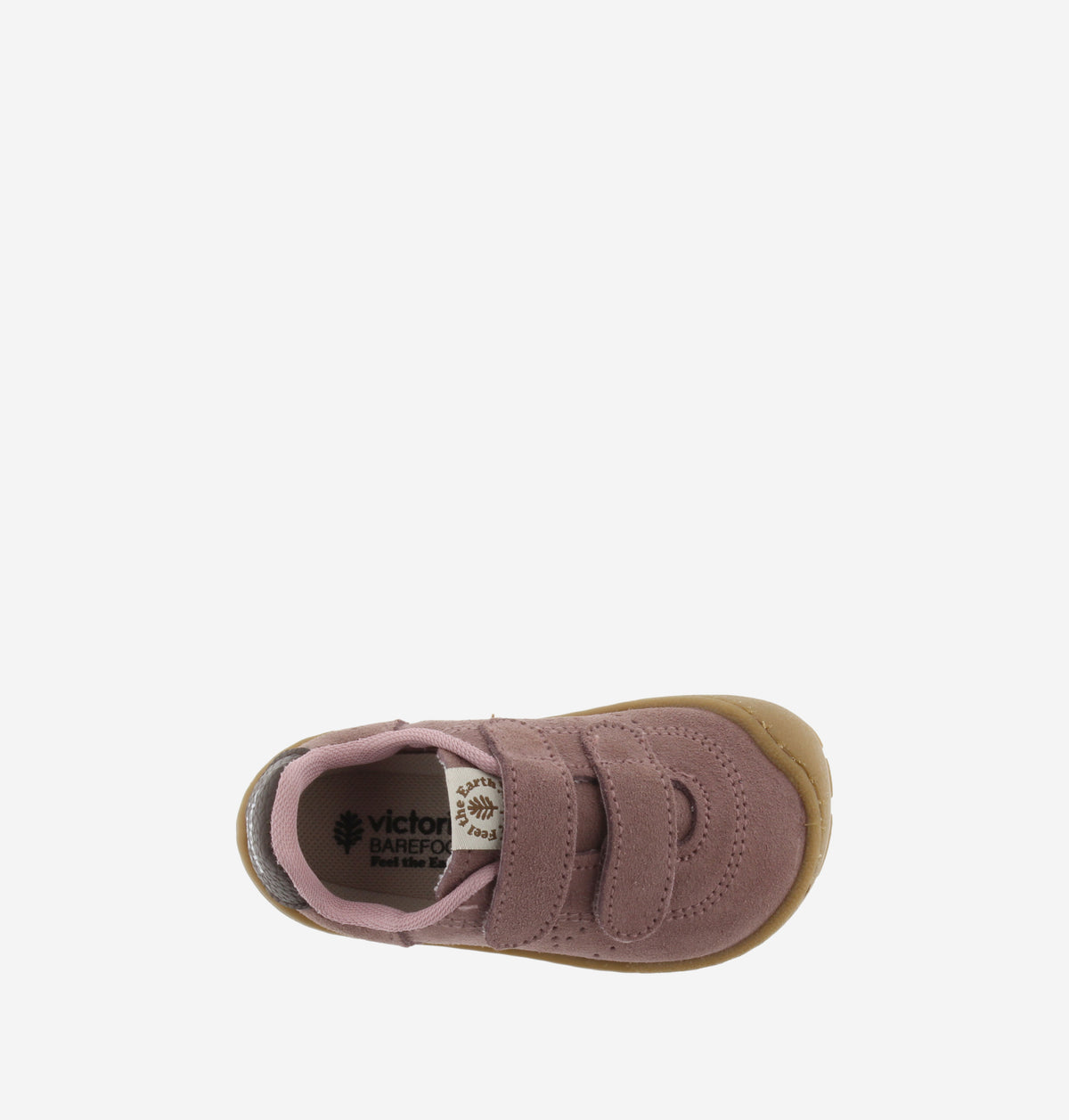 Sapatilha Victoria Barefoot Bosco em camurça, cor malva