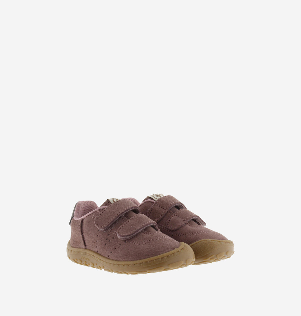 Sapatilha Victoria Barefoot Bosco em camurça, cor malva, sola flexível