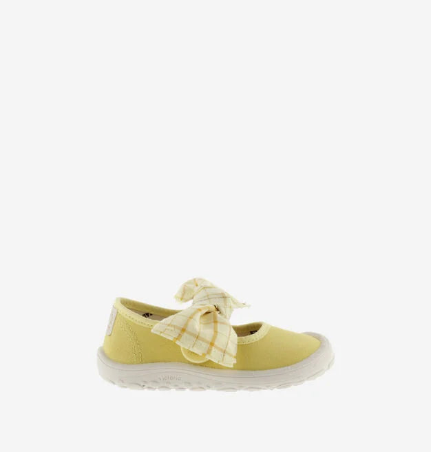 Victoria Barefoot BAILARINA LONA Rosa con Lazo