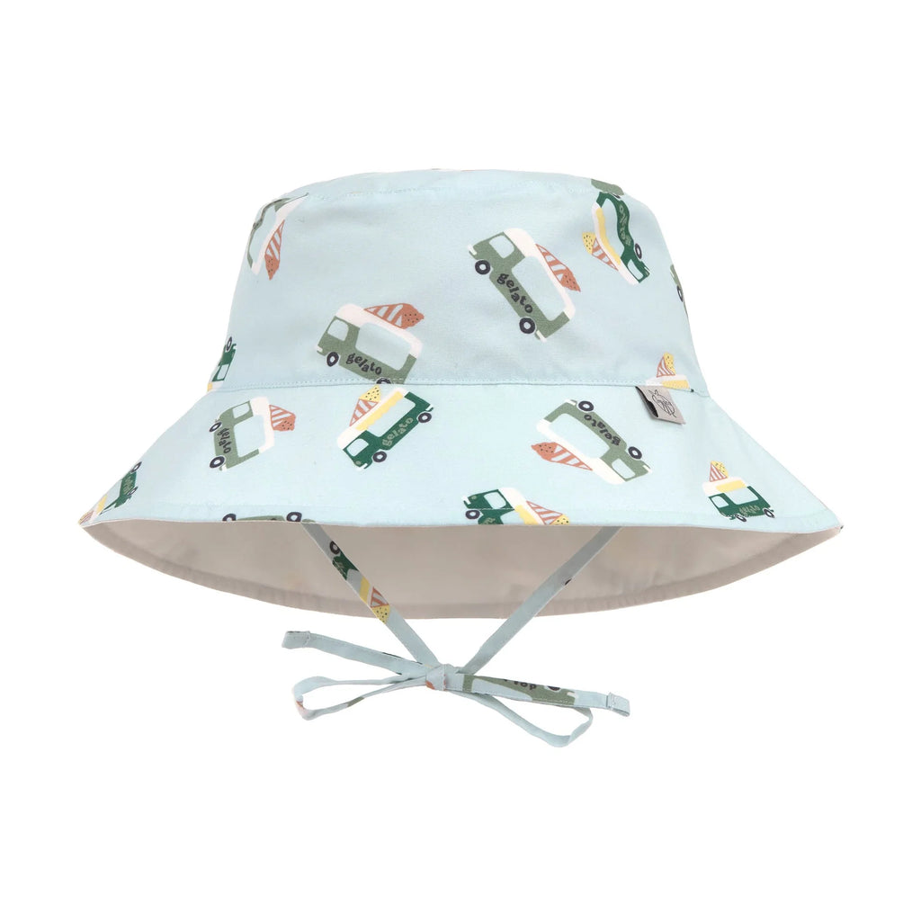Lassig Reversible UV Panama Hat Ice Cream/Blue Truck