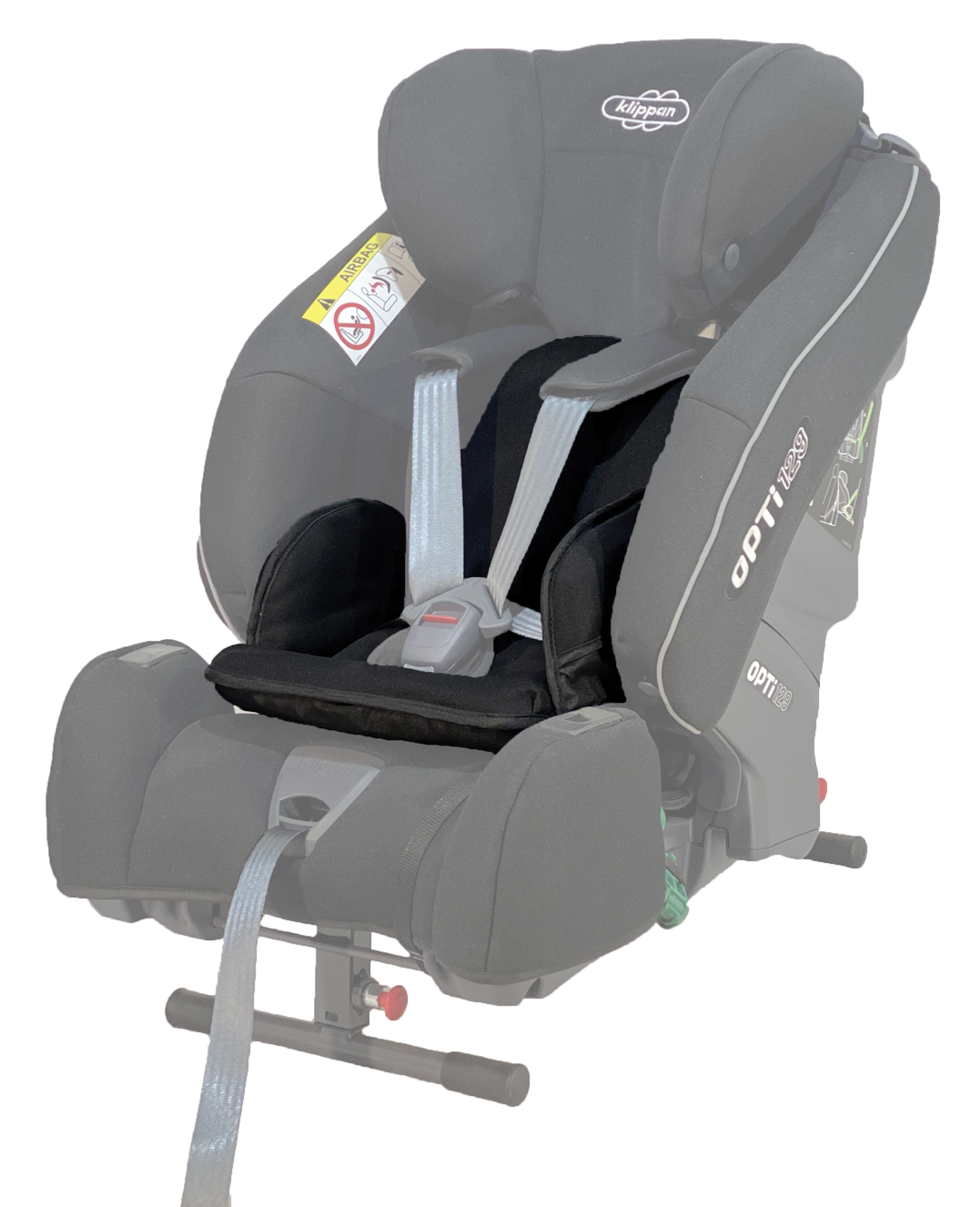 Redutor original Klippan preto com almofadas amovíveis para as cadeiras auto Opti129, Century e Triofix Maxi