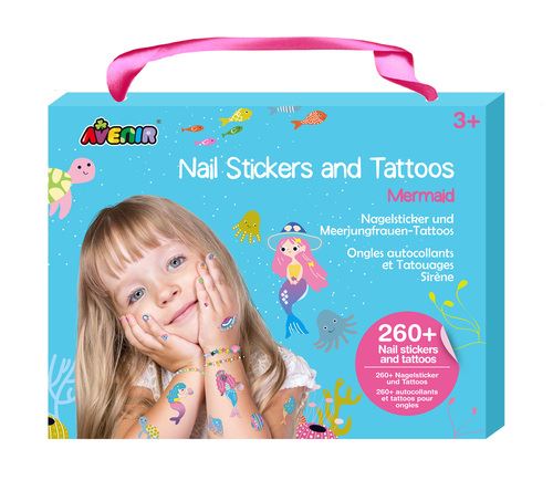 Avenir Tattoo and Nail Sticker Set