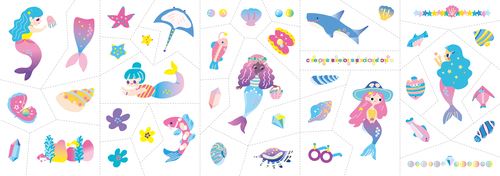 Avenir Tattoo and Nail Sticker Set