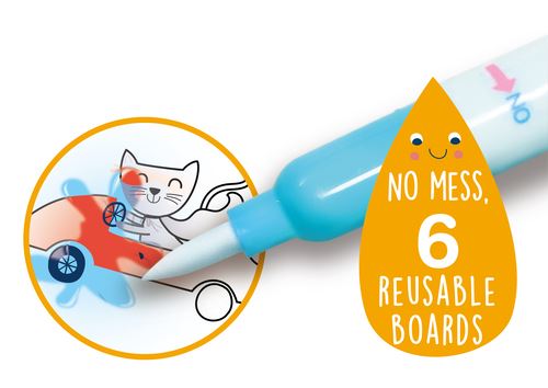 Avenir Autocolantes Reposicionáveis e pinturas com água e atividades