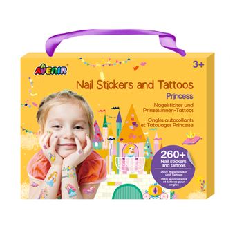 Avenir Tattoo and Nail Sticker Set