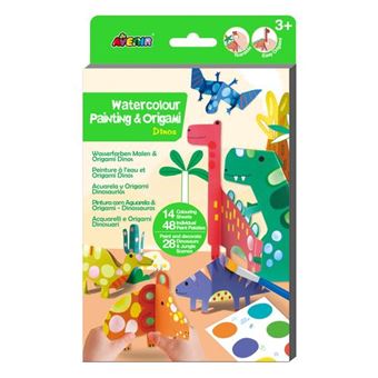 Avenir Dinosaur Origami and Water Painting Book