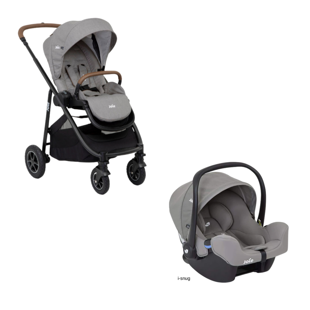 Joie DUO Reversible Versatrax stroller + Ramble XL carrycot