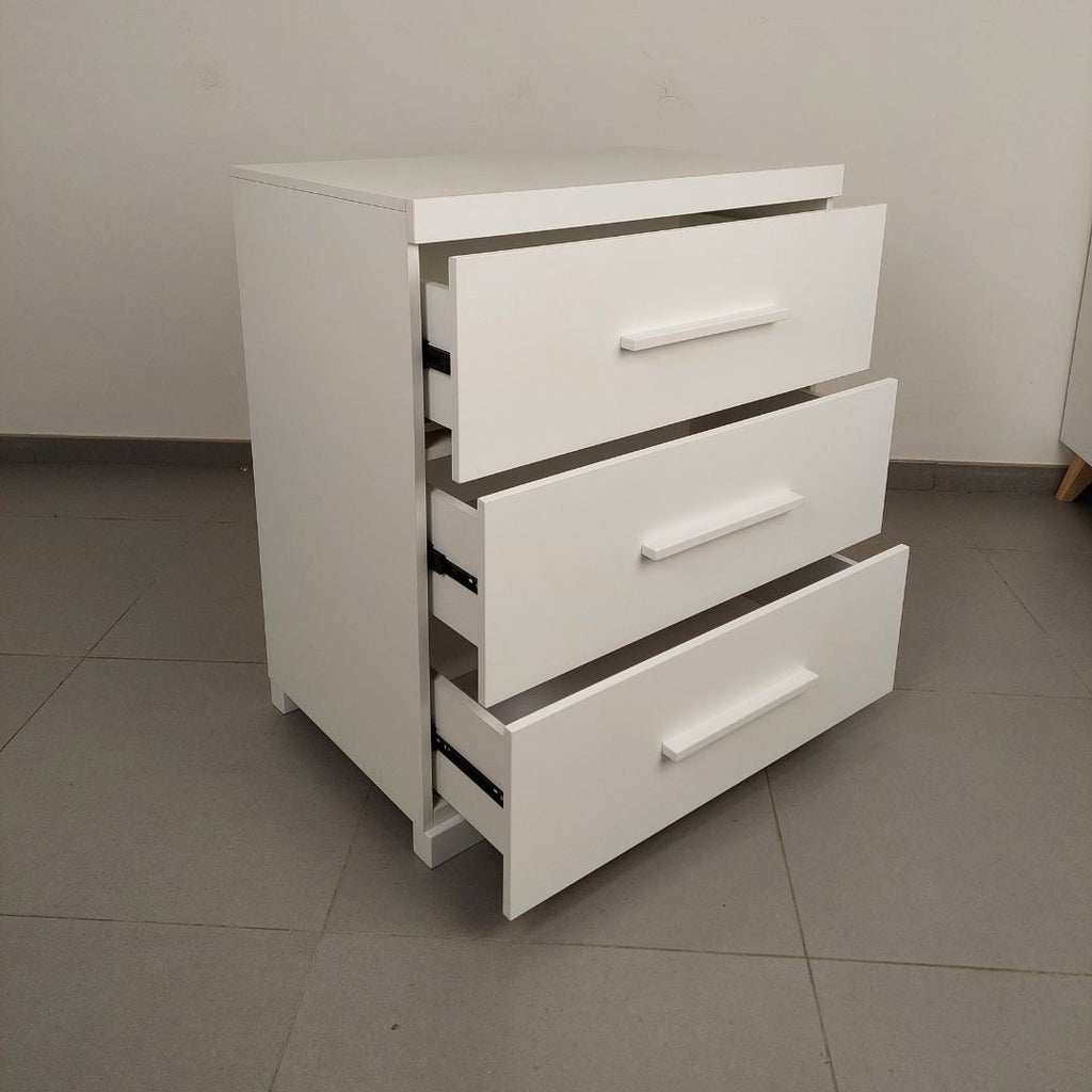 Essenza Cómoda de 3 gavetas branca da IKID, fotografia 6