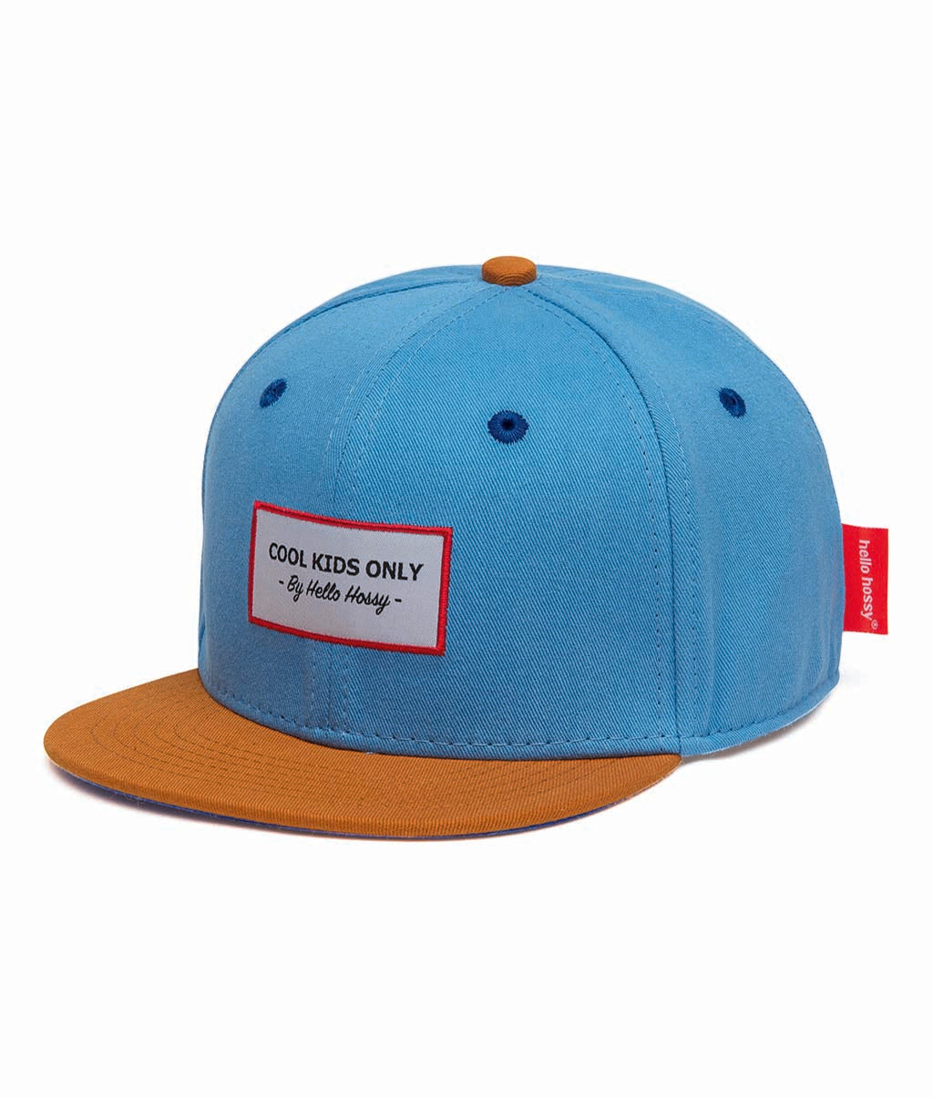 Boné trucker Hello Hossy Mini Jean com rede atrás, aba curva e fecho ajustável, imagem 1
