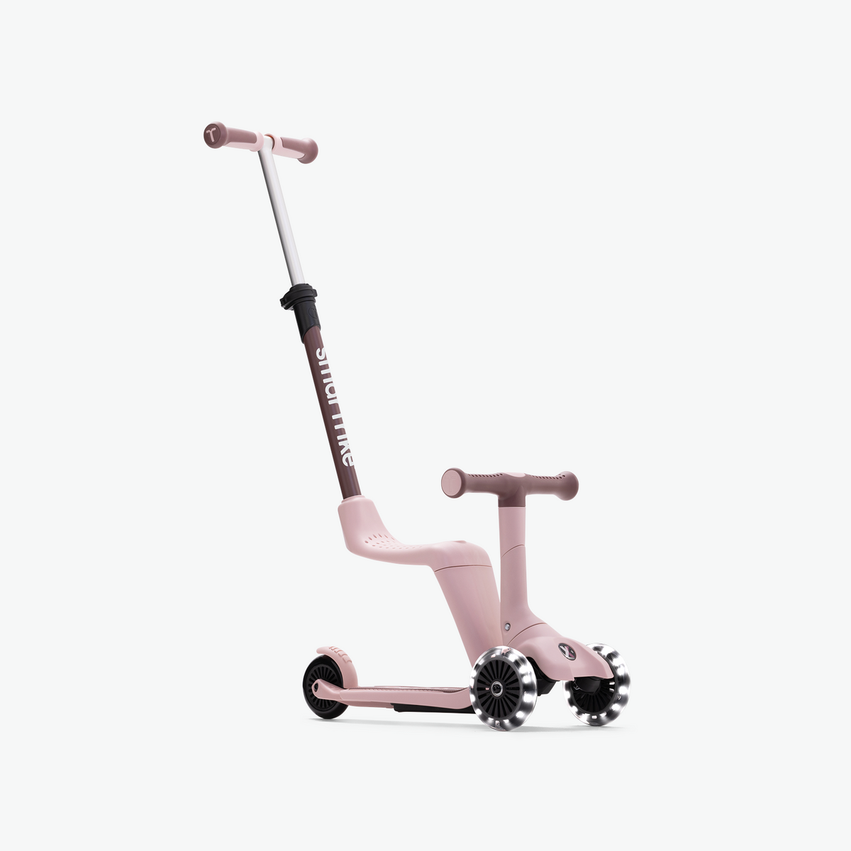 Smartrike XTEND Mini-Ride Rosa com assento, vista de frente