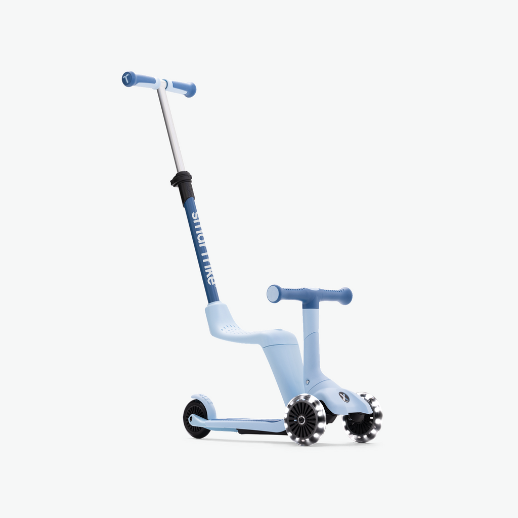 Smartrike XTEND Mini-Ride Azul com assento, vista de frente