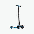 Trotinete Smartrike XTEND Scooter Azul vista de frente com rodas LED extra grandes