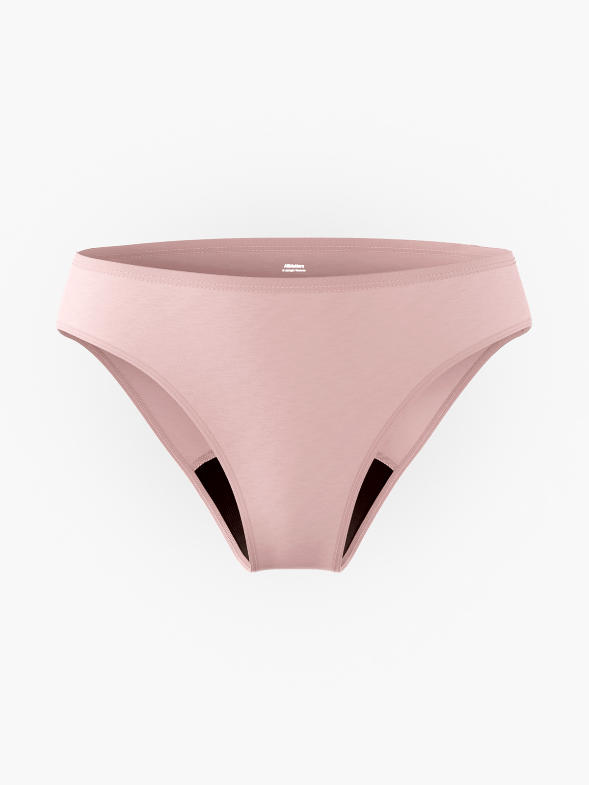AllMatters Tencel cueca menstrual de cintura média rosa envelhecido