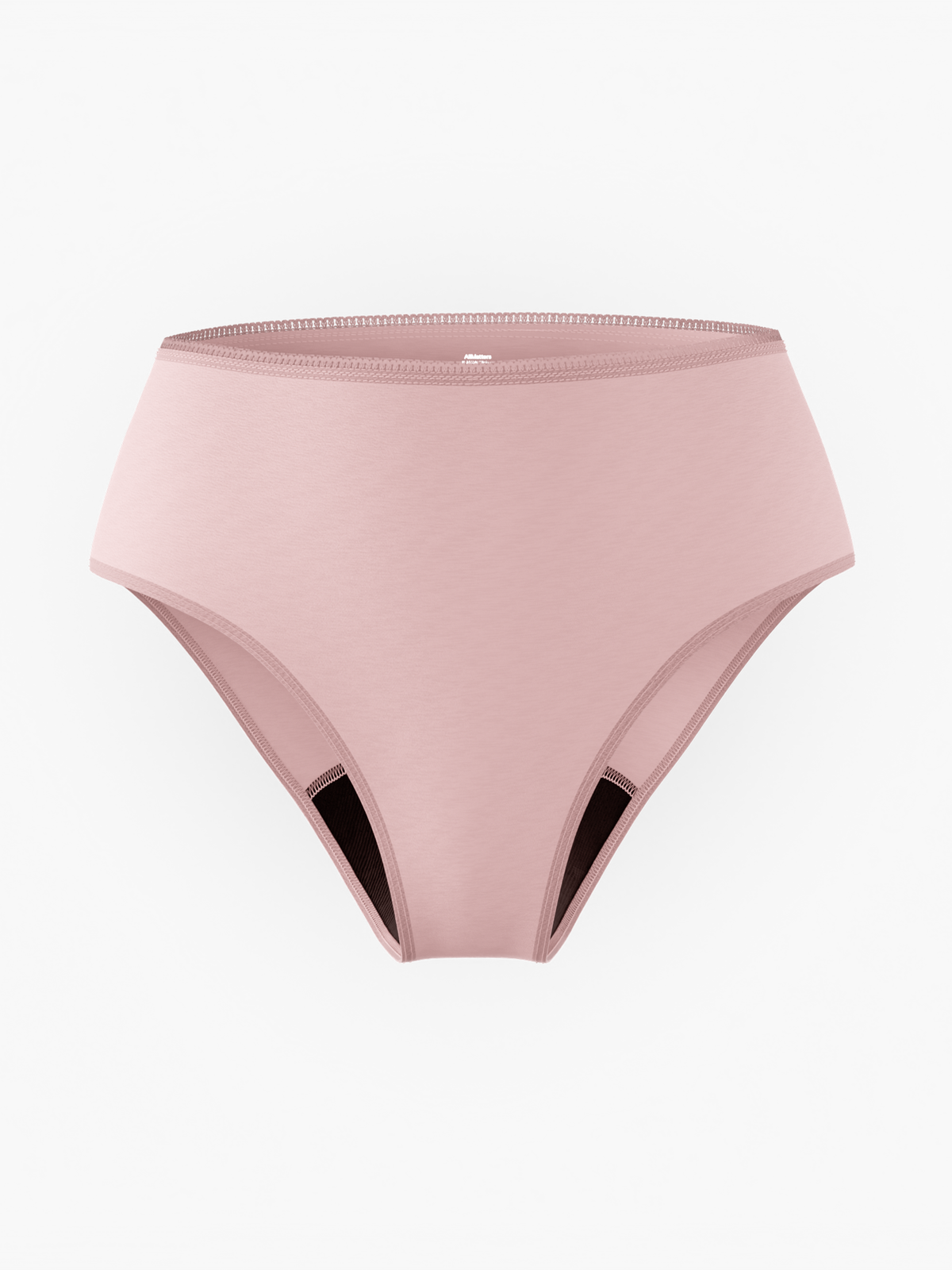 AllMatters Tencel cueca menstrual de cintura alta rosa envelhecido