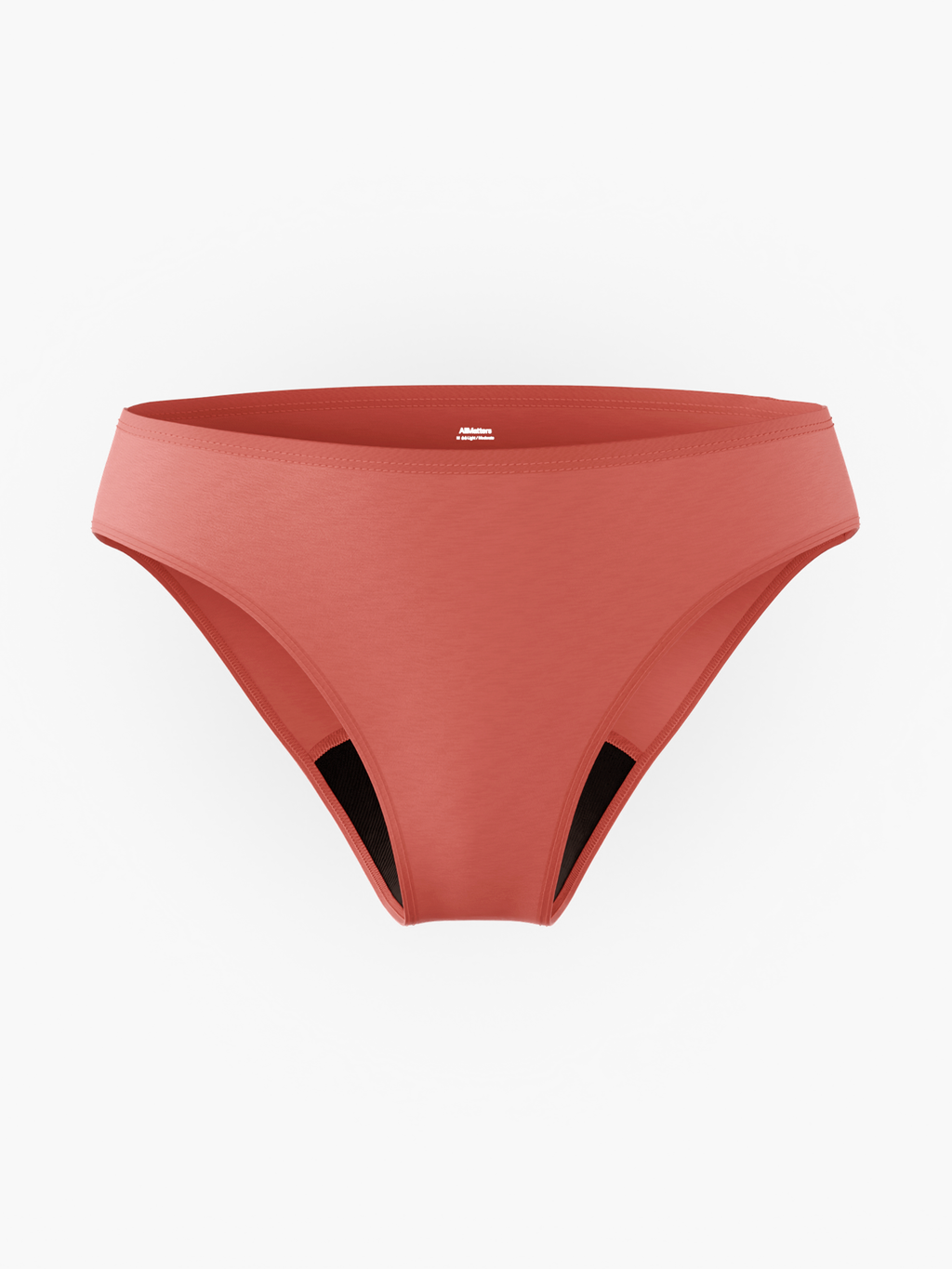 AllMatters Tencel cueca menstrual de cintura média terracota