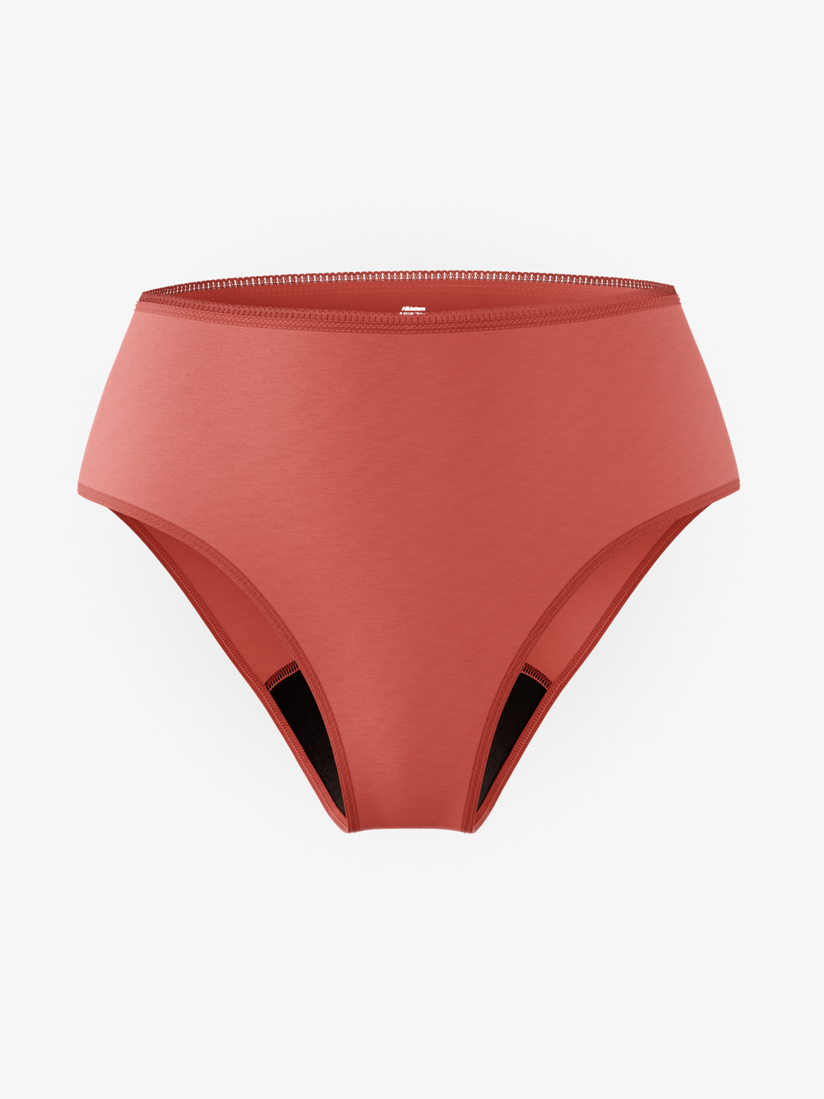 AllMatters Tencel cueca menstrual de cintura alta terracota