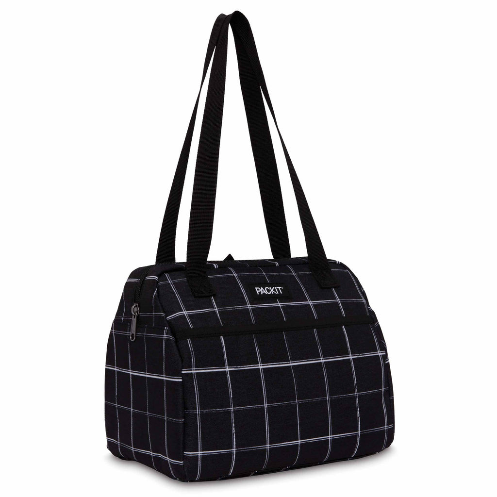 Bolsa de almuerzo térmica Packit - Hampton Lunch Bag Black Grid