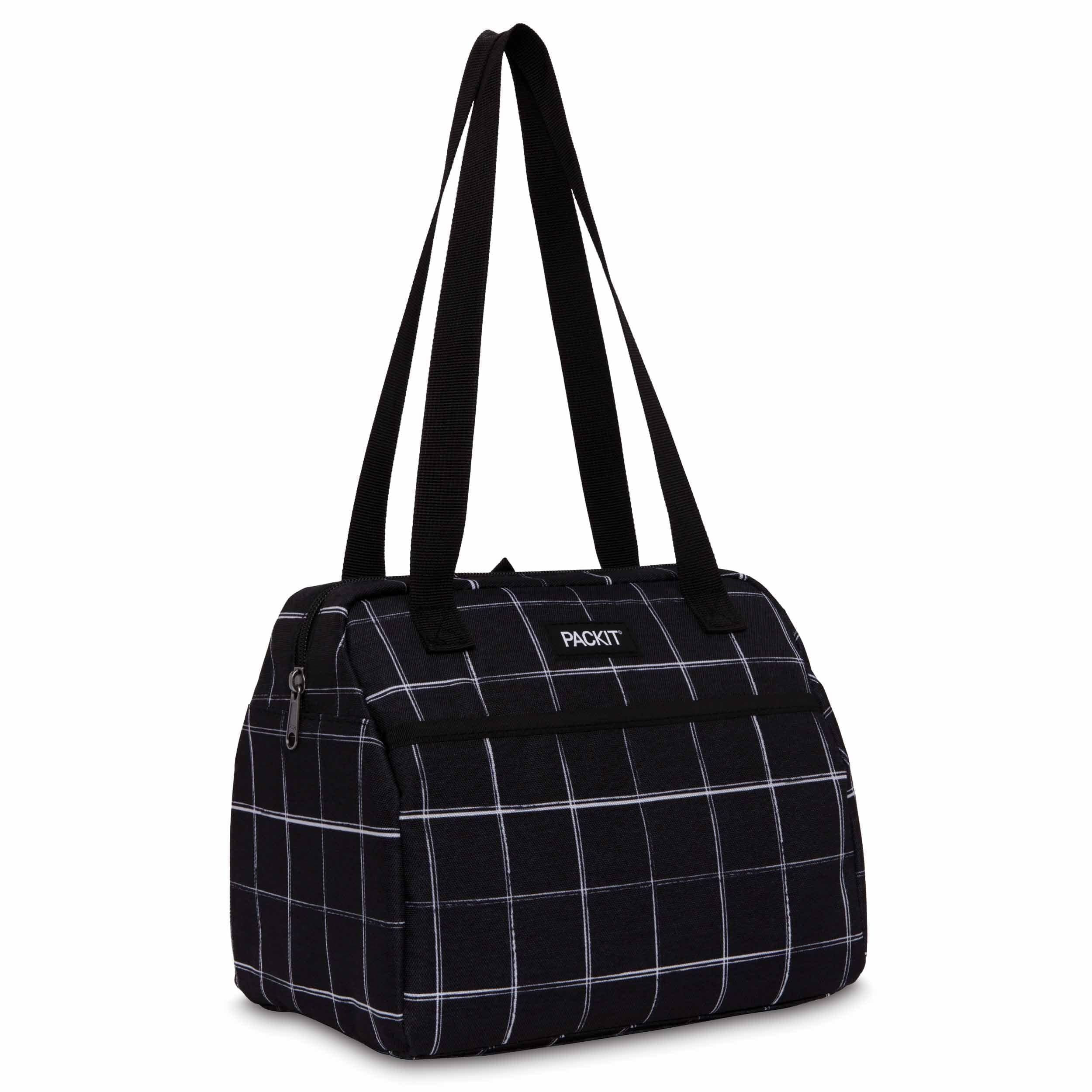 Bolsa de almuerzo térmica Packit - Hampton Lunch Bag Black Grid