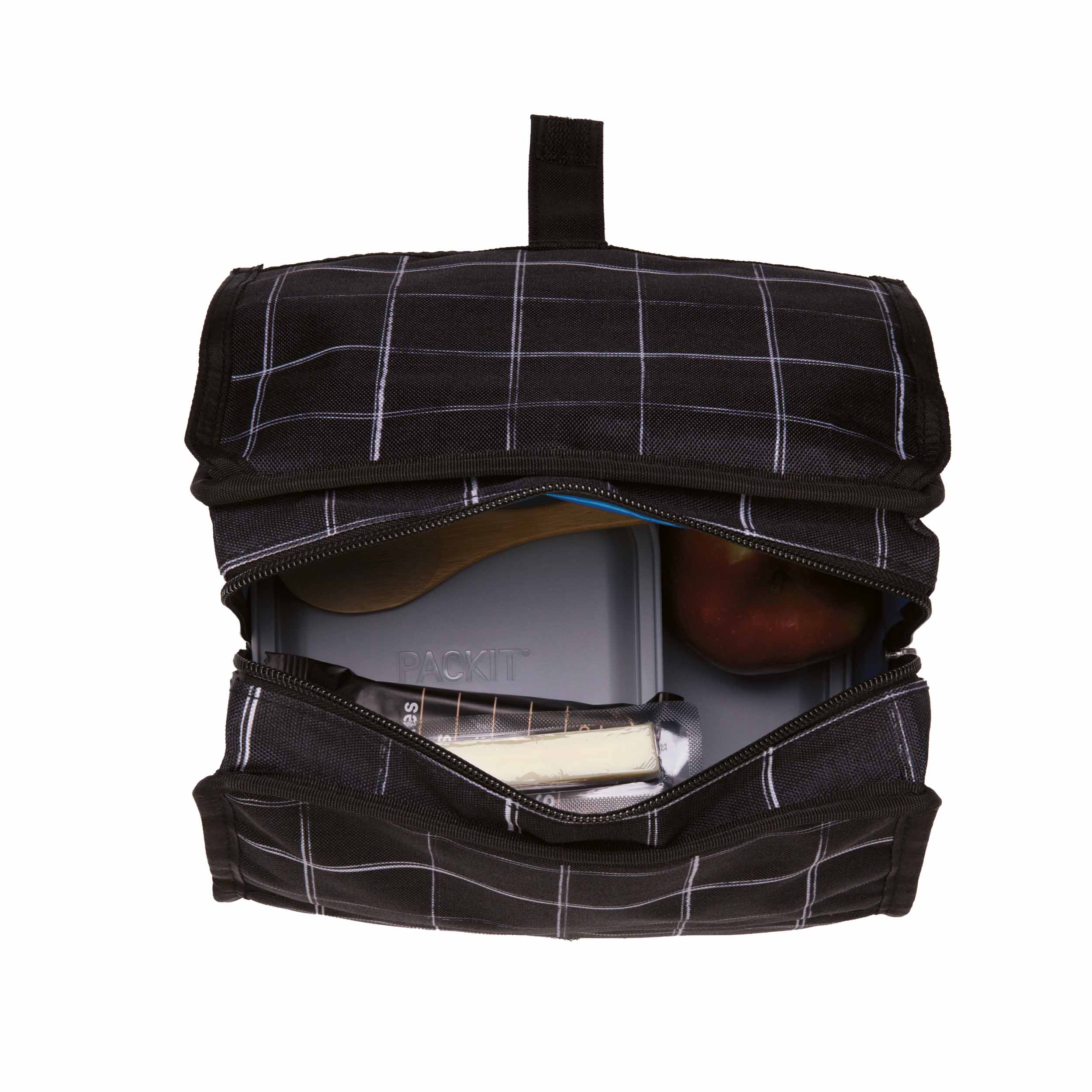 Packit Bolsa térmica para almuerzo - Lunch Bag Black Grid
