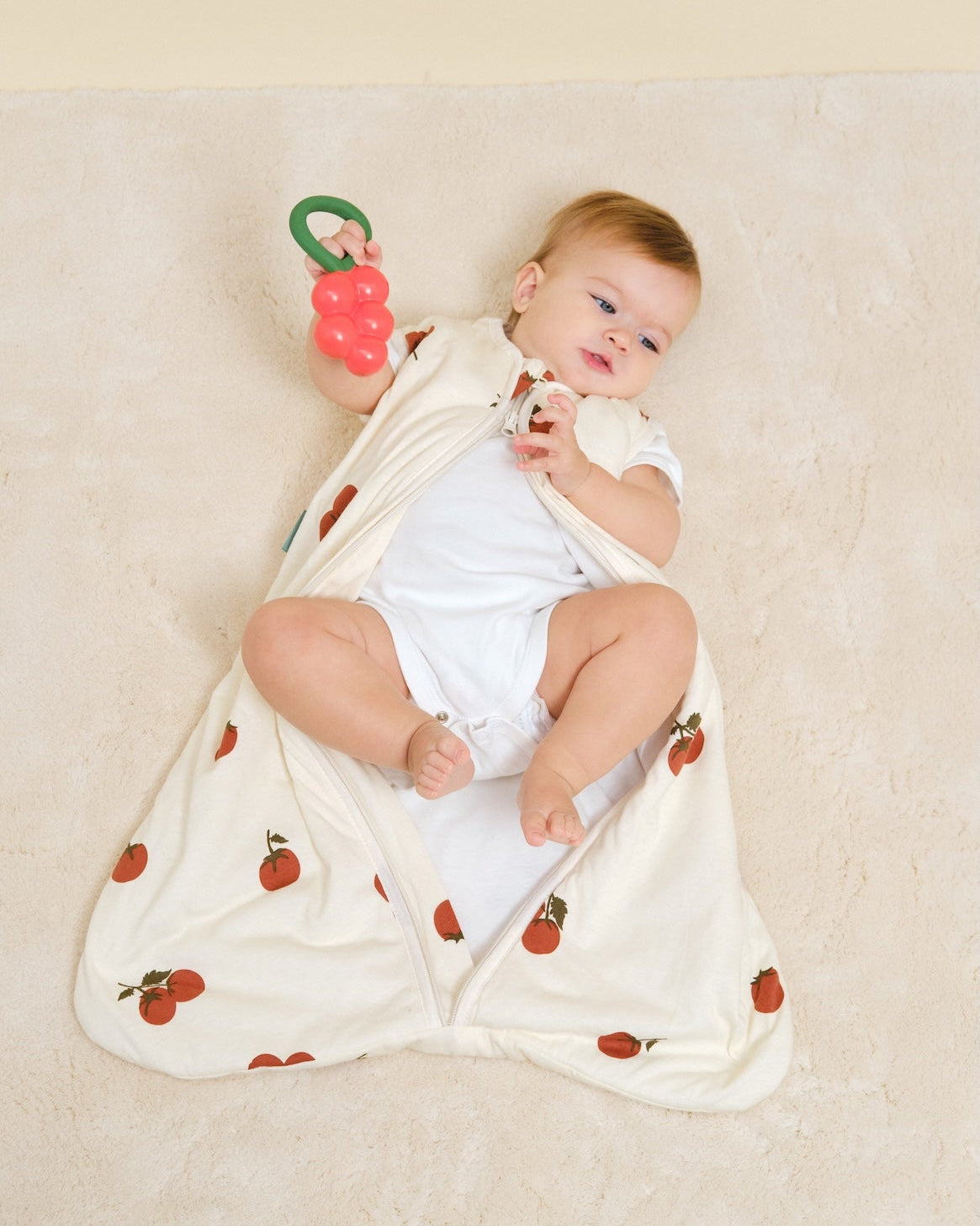 MolisandCo saco de dormir sem pés TOG 1.0 Tomatoes
