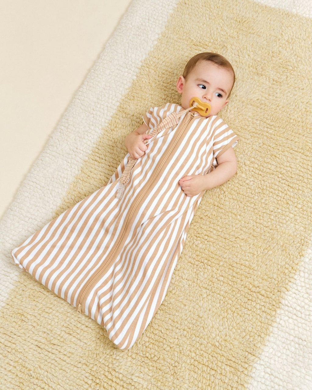 MolisandCo saco de dormir sem pés TOG 0.5 Sand Stripes