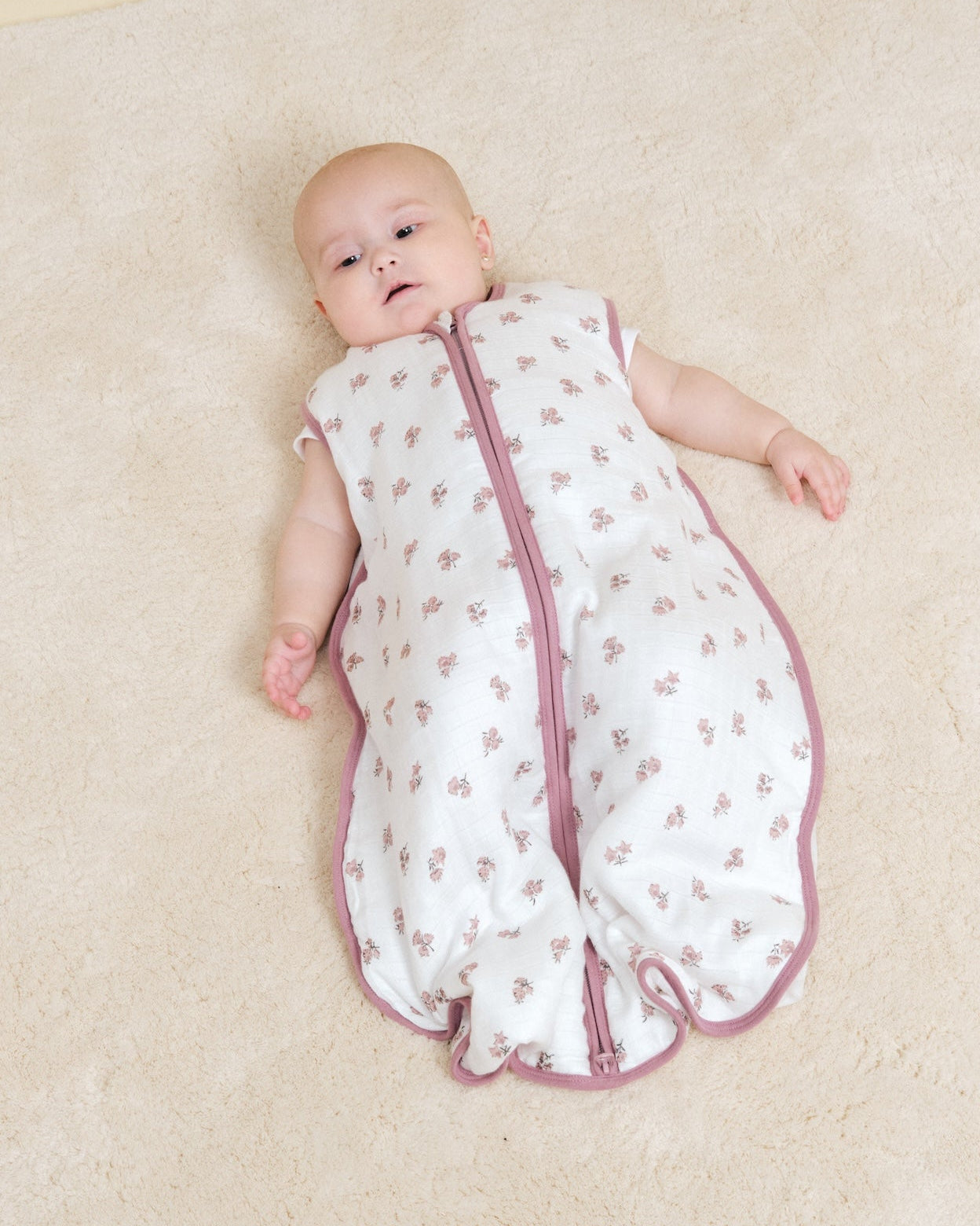 MolisandCo saco de dormir sem pés TOG 1.0 Bamboo muslin - Tiny Flowers